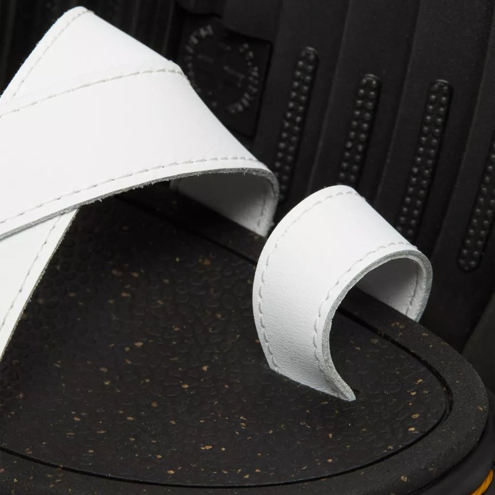 Dr. Martens White and Black Platform Sandals - Picture 3 of 10